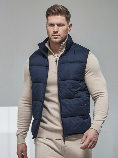 Pure Milano - Body Warmer Navy Blue